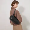 Meadow Small Shoulder Bag Black Natural Grain Mini & Micro Bags Meadow Small Shoulder Bag Black Natural Grain Mini & Micro Bags