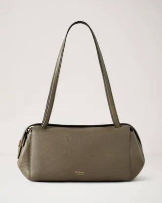 Meadow Small Shoulder Bag Linen Green Natural Grain
