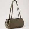 Meadow Small Shoulder Bag Linen Green Natural Grain Meadow Small Shoulder Bag Linen Green Natural Grain