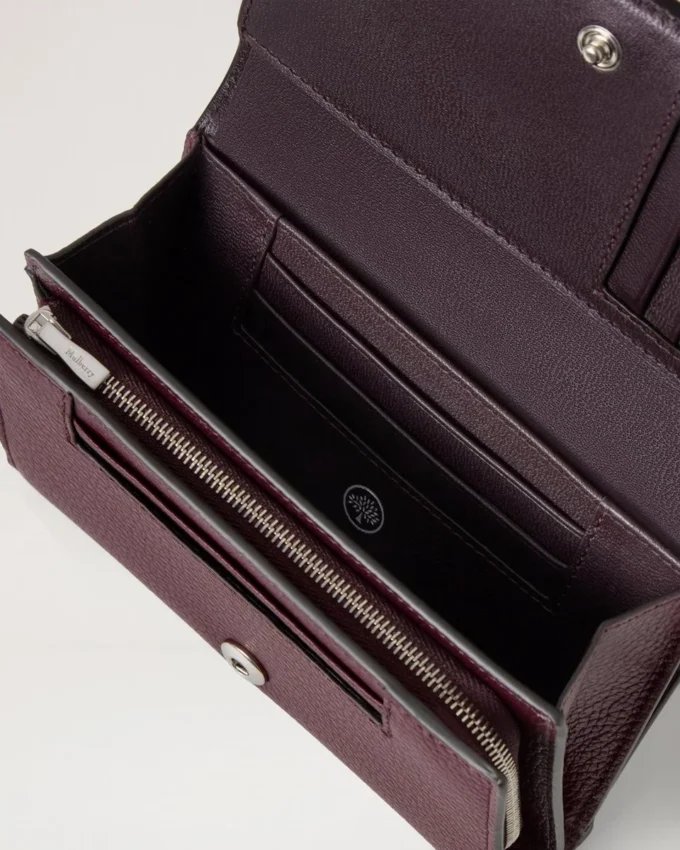 Medium Continental French Purse Black Cherry Small Classic Grain Medium Continental French Purse Black Cherry Small Classic Grain