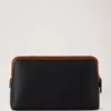 Medium Cosmetic Pouch Black & Cognac Bio Based Scotchgrain