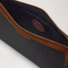 Medium Cosmetic Pouch Black & Cognac Bio Based Scotchgrain
