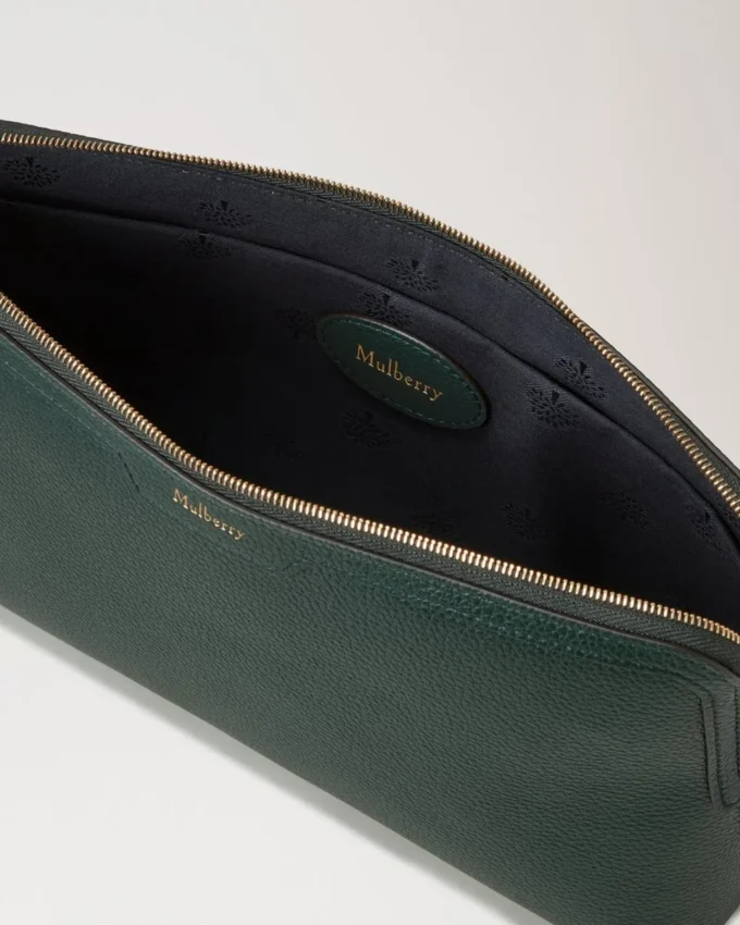 Medium Cosmetic Pouch Mulberry Green Small Classic Grain Medium Cosmetic Pouch Mulberry Green Small Classic Grain
