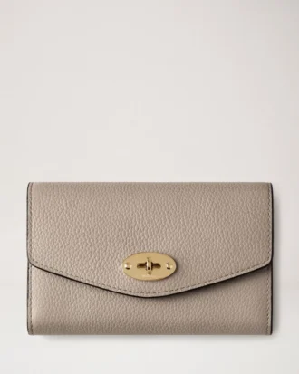Medium Darley Wallet Cashmere Taupe Small Classic Grain