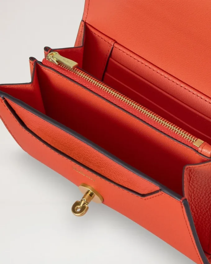 Medium Darley Wallet Coral Orange Small Classic Grain Medium Darley Wallet Coral Orange Small Classic Grain