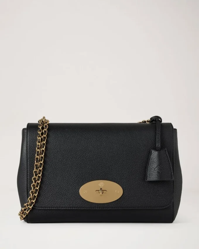 Medium Lily Black Glossy Goat Women Medium Lily Black Glossy Goat Women