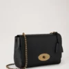 Medium Lily Black Glossy Goat Women Medium Lily Black Glossy Goat Women