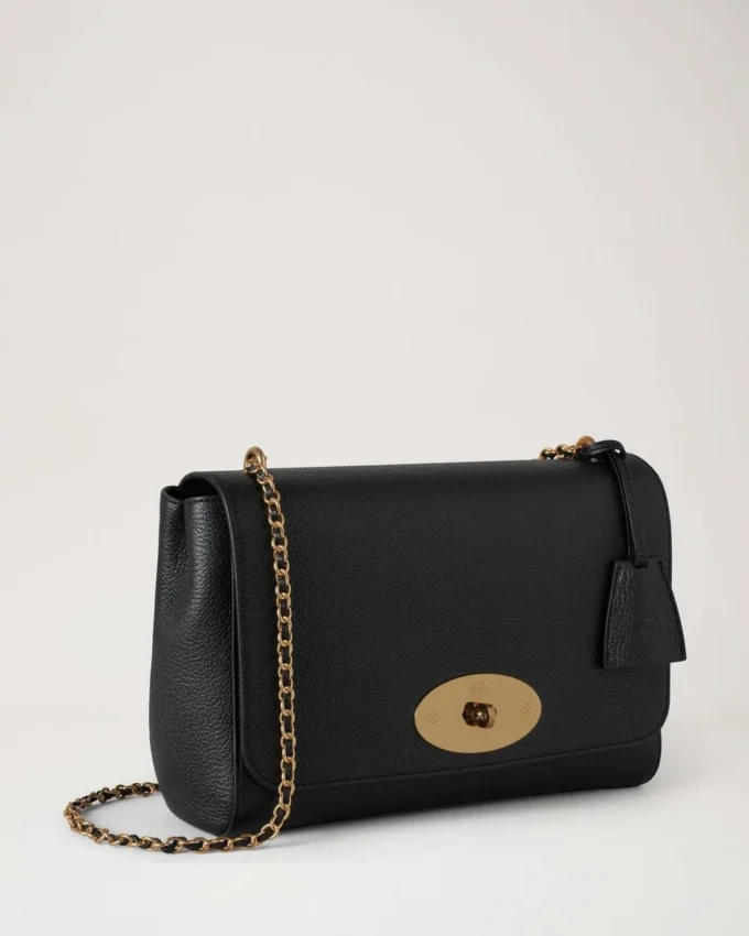 Medium Lily Black Glossy Goat Women Medium Lily Black Glossy Goat Women