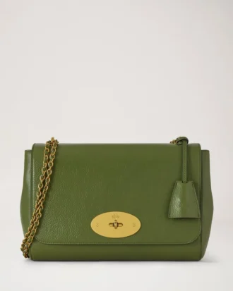 Medium Lily Fern High Shine Leather Women