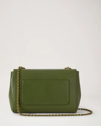 Medium Lily Fern High Shine Leather Women