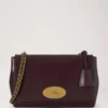 Medium Lily Oxblood High Shine Leather Women Medium Lily Oxblood High Shine Leather Women