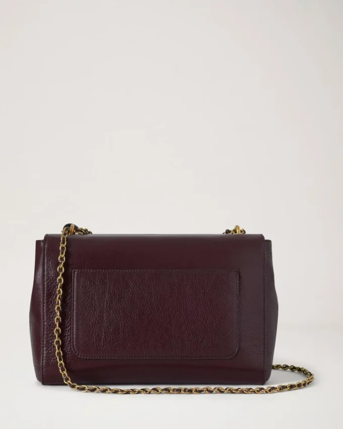 Medium Lily Oxblood High Shine Leather Women Medium Lily Oxblood High Shine Leather Women