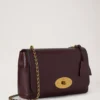 Medium Lily Oxblood High Shine Leather Women Medium Lily Oxblood High Shine Leather Women