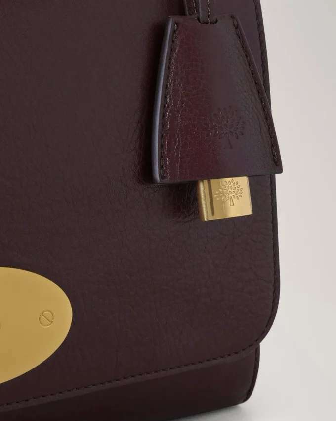 Medium Lily Oxblood High Shine Leather Women Medium Lily Oxblood High Shine Leather Women