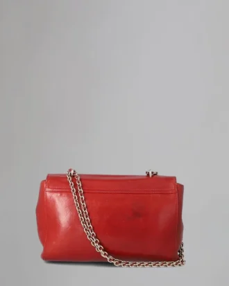 Medium Lily Pre-Loved Poppy Red Coloured Veg Tanned