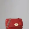 Medium Lily Pre-Loved Poppy Red Coloured Veg Tanned Medium Lily Pre-Loved Poppy Red Coloured Veg Tanned