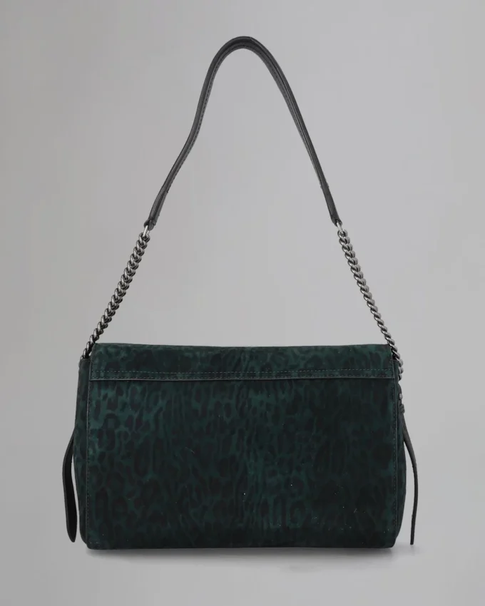 Medium Lily Top Handle Pre-Loved Mulberry Green & Black Leopard Suede Medium Lily Top Handle Pre-Loved Mulberry Green & Black Leopard Suede