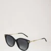 Megan Sunglasses Black Bio Acetate Women Megan Sunglasses Black Bio Acetate Women