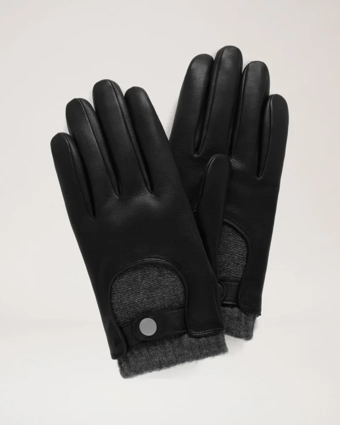 Men’s Biker Gloves Black Smooth Nappa Scarves & Hats Men’s Biker Gloves Black Smooth Nappa Scarves & Hats