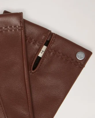 Men’s Soft Nappa Gloves Brown Smooth Nappa Scarves & Hats