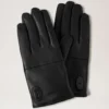 Mens Touchscreen Leather Gloves Black Leather Women Mens Touchscreen Leather Gloves Black Leather Women