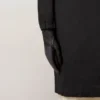 Mens Touchscreen Leather Gloves Black & Midnight Leather