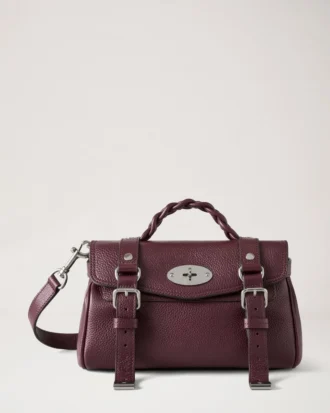 Mini Alexa Black Cherry Small Classic Grain Women