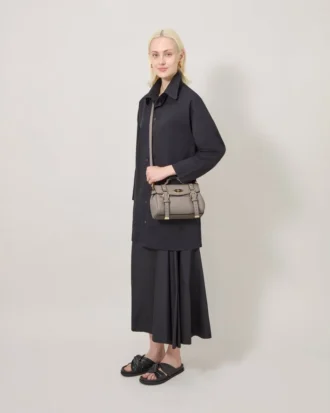 Mini Alexa Cashmere Taupe Heavy Grain Women