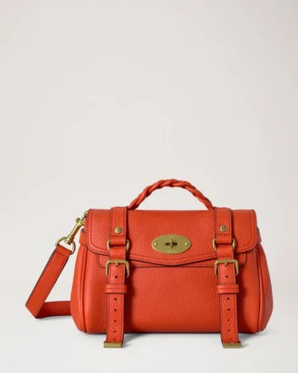 Mini Alexa Coral Orange Heavy Grain Women
