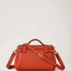 Mini Alexa Coral Orange Heavy Grain Women Mini Alexa Coral Orange Heavy Grain Women