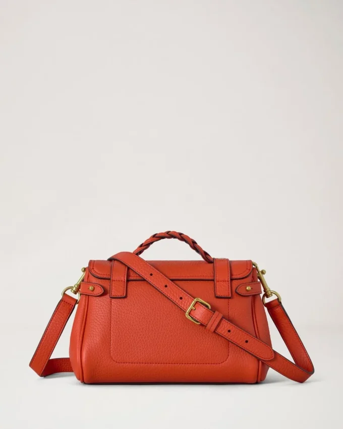 Mini Alexa Coral Orange Heavy Grain Women Mini Alexa Coral Orange Heavy Grain Women