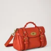 Mini Alexa Coral Orange Heavy Grain Women Mini Alexa Coral Orange Heavy Grain Women