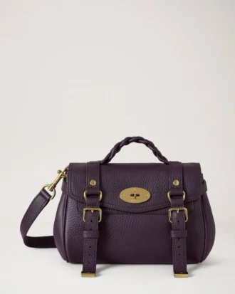 Mini Alexa Deep Aubergine Heavy Grain Women