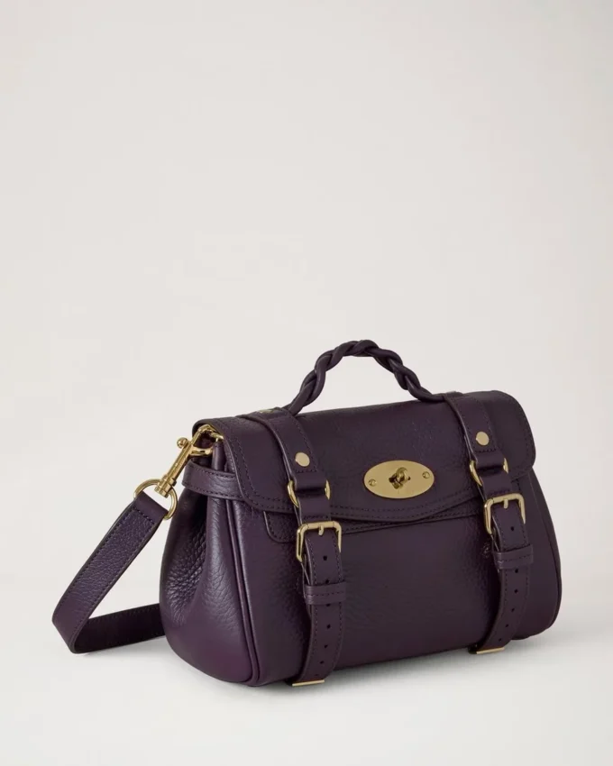 Mini Alexa Deep Aubergine Heavy Grain Women Mini Alexa Deep Aubergine Heavy Grain Women