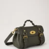 Mini Alexa Juniper Green Heavy Grain Top Handle Bags Mini Alexa Juniper Green Heavy Grain Top Handle Bags