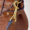 Mini Alexa Oak & Pigment Blue Smooth Glossy Leather Mini Alexa Oak & Pigment Blue Smooth Glossy Leather