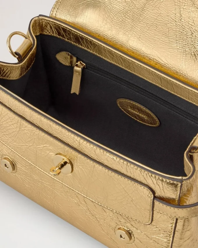 Mini Alexa Somerset Gold Grainy Metallic Women Mini Alexa Somerset Gold Grainy Metallic Women