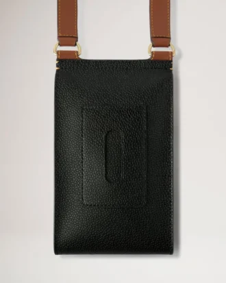 Mini Antony Black & Cognac Bioveg Scotchgrain & Flat Calf