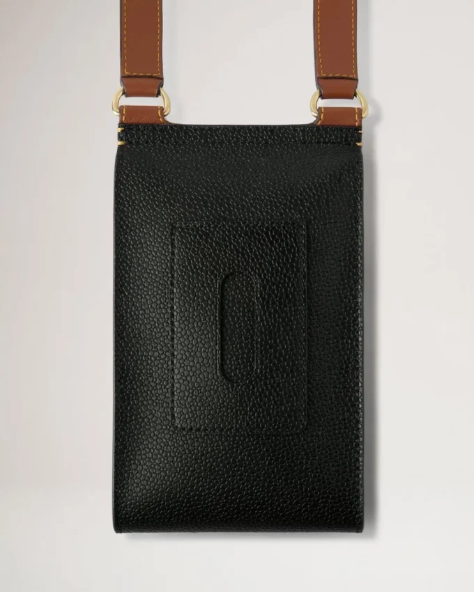 Mini Antony Black & Cognac Bioveg Scotchgrain & Flat Calf Mini Antony Black & Cognac Bioveg Scotchgrain & Flat Calf