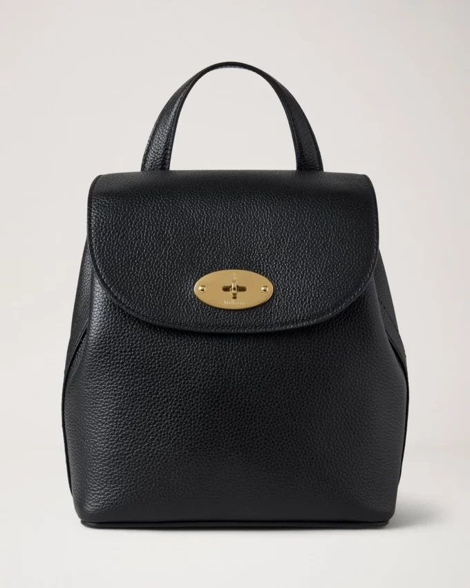Mini Bayswater Backpack Black Small Classic Grain