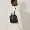 Mini Bayswater Backpack Black Small Classic Grain