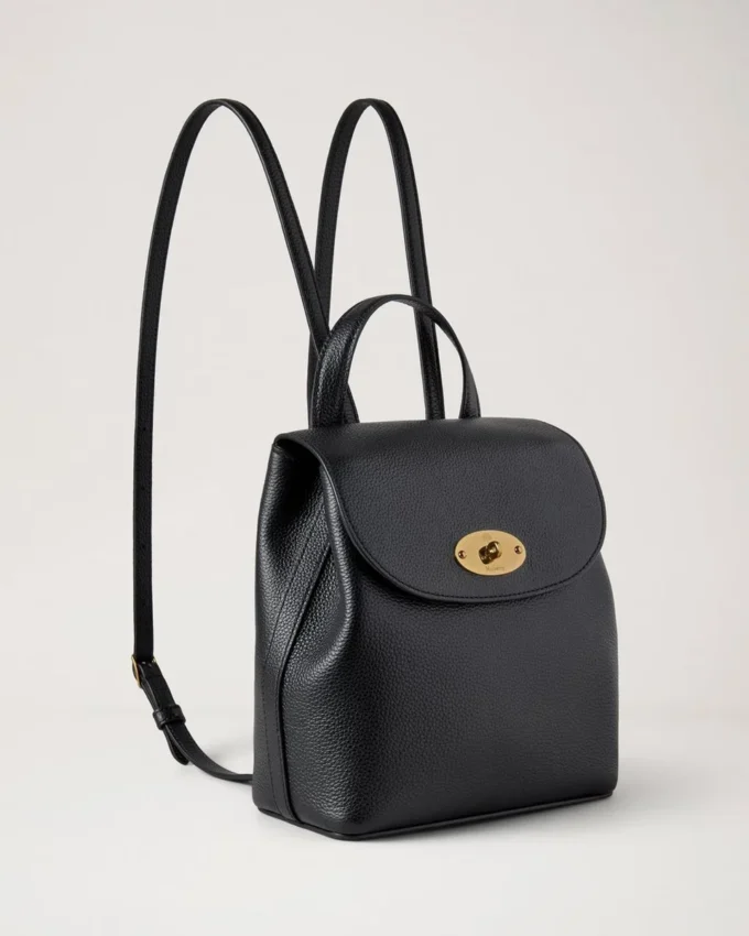 Mini Bayswater Backpack Black Small Classic Grain