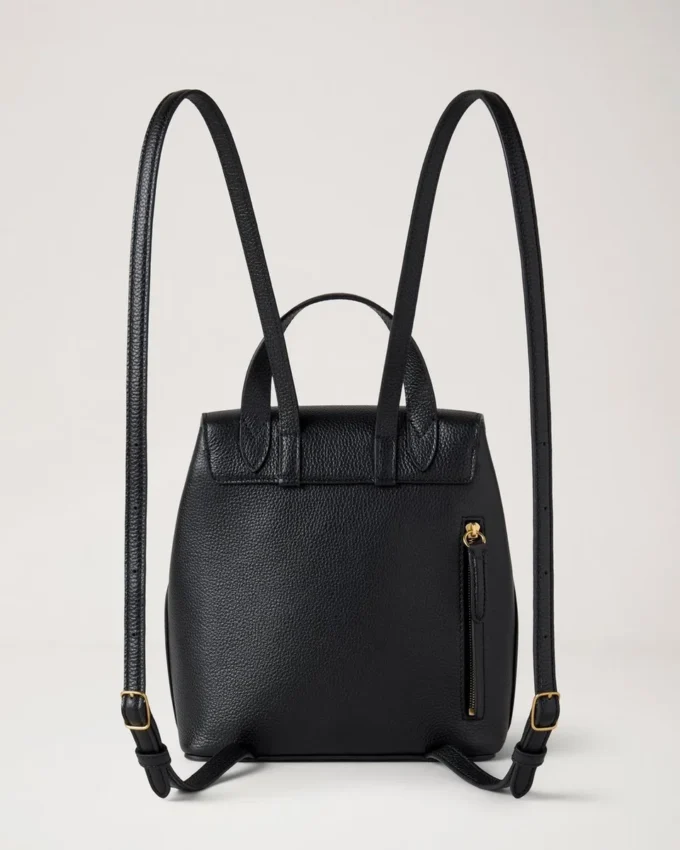 Mini Bayswater Backpack Black Small Classic Grain