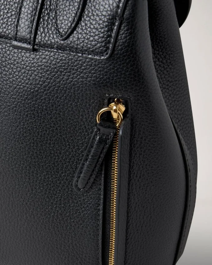 Mini Bayswater Backpack Black Small Classic Grain
