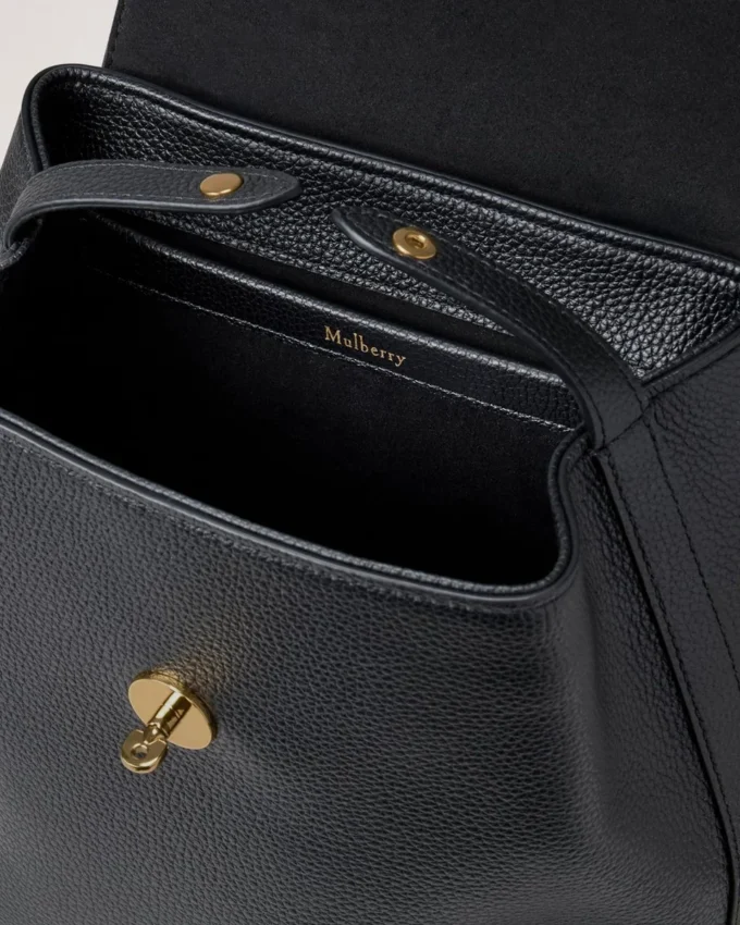 Mini Bayswater Backpack Black Small Classic Grain