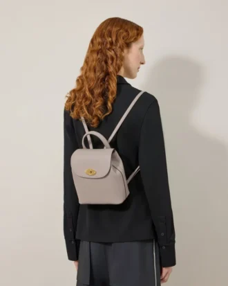 Mini Bayswater Backpack Cashmere Taupe Small Classic Grain