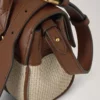 Mini Bayswater Ecru & Bright Oak Raffia & Leather Trim Mini Bayswater Ecru & Bright Oak Raffia & Leather Trim