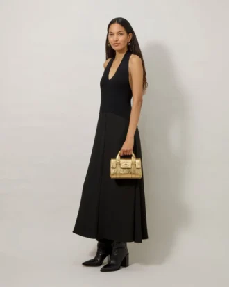 Mini Bayswater Somerset Gold Grainy Metallic Bayswater