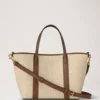 Mini Bayswater Tote Ecru & Bright Oak Raffia & Leather Trim Mini Bayswater Tote Ecru & Bright Oak Raffia & Leather Trim
