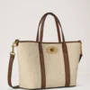 Mini Bayswater Tote Ecru & Bright Oak Raffia & Leather Trim Mini Bayswater Tote Ecru & Bright Oak Raffia & Leather Trim